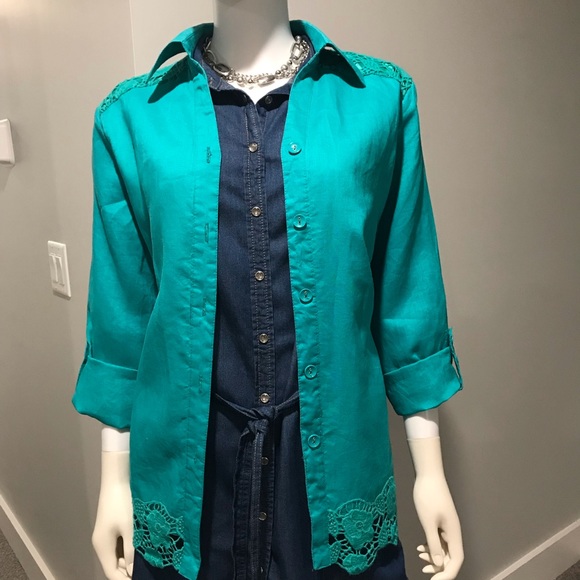 100% Linen Shacket, Shirt / Jacket - Picture 2 of 8